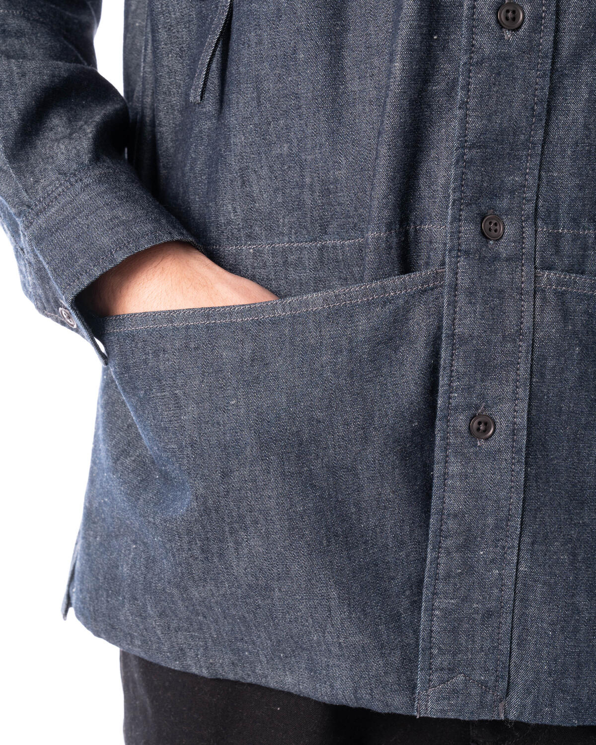 snow peak TAKIBI Light Denim Utility Shirt